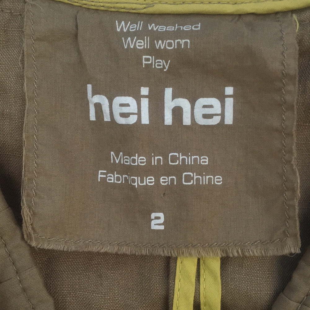 Anthropologie Hei Hei First Harvest Linen Jacket - Picture 3 of 5